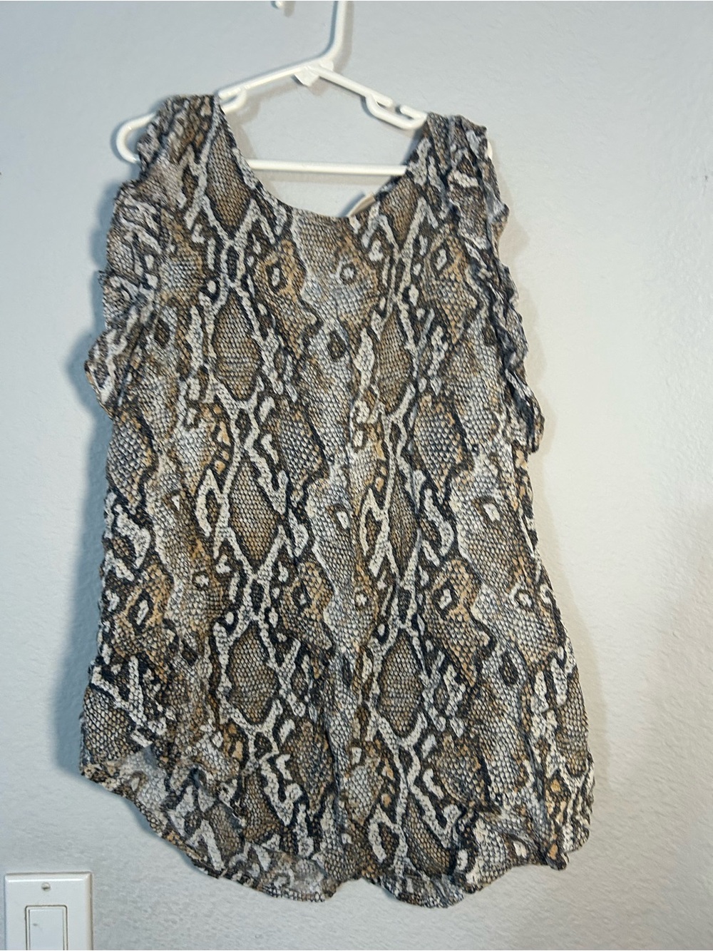 a new day Snake Print Sleeveless Camisole in Brown, Black, Cream